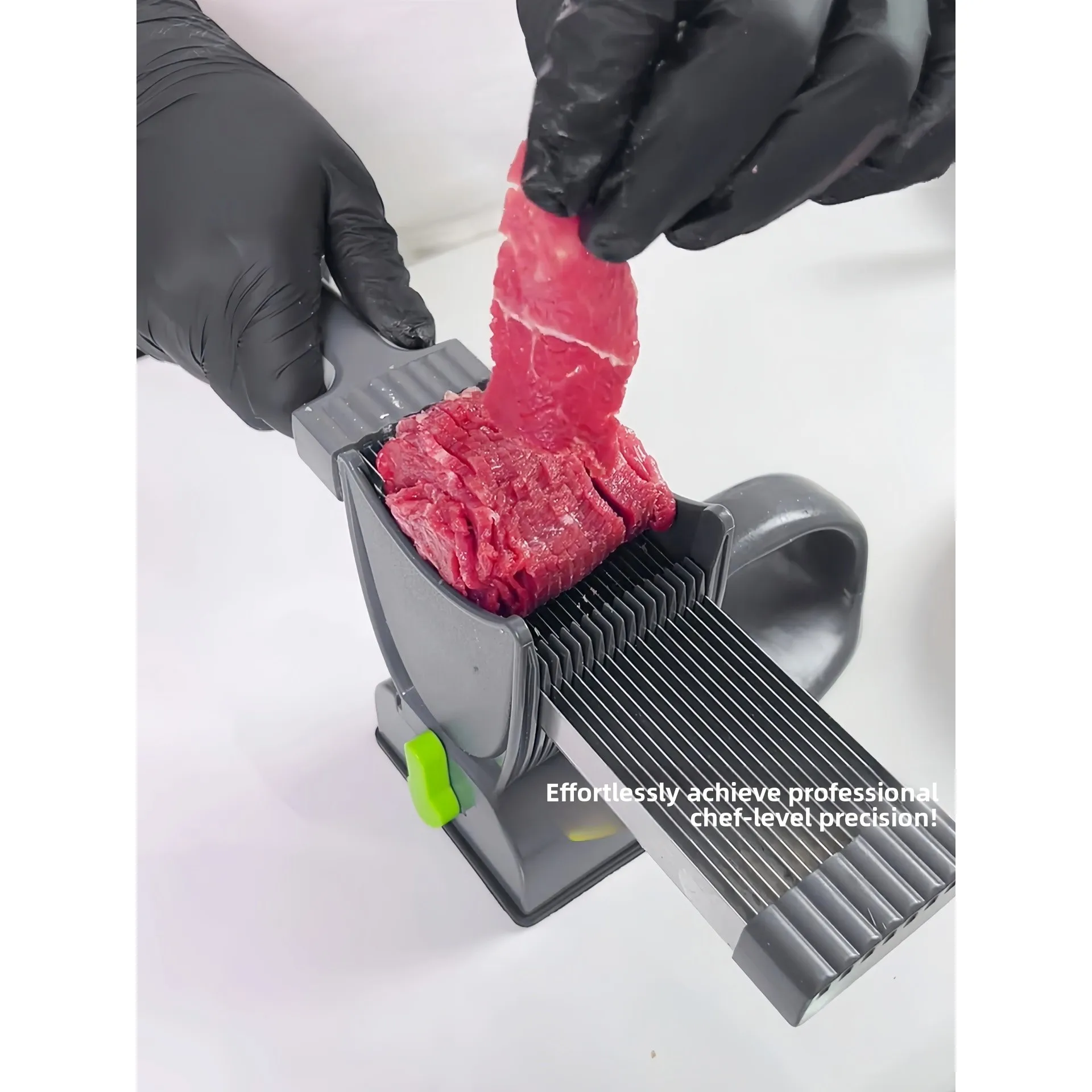 Cortador Multifuncional de o Inoxidable para Cocina, Rebanador de Carne Fina, Cortador de Carne en Cubos, Tiras de Carne ...