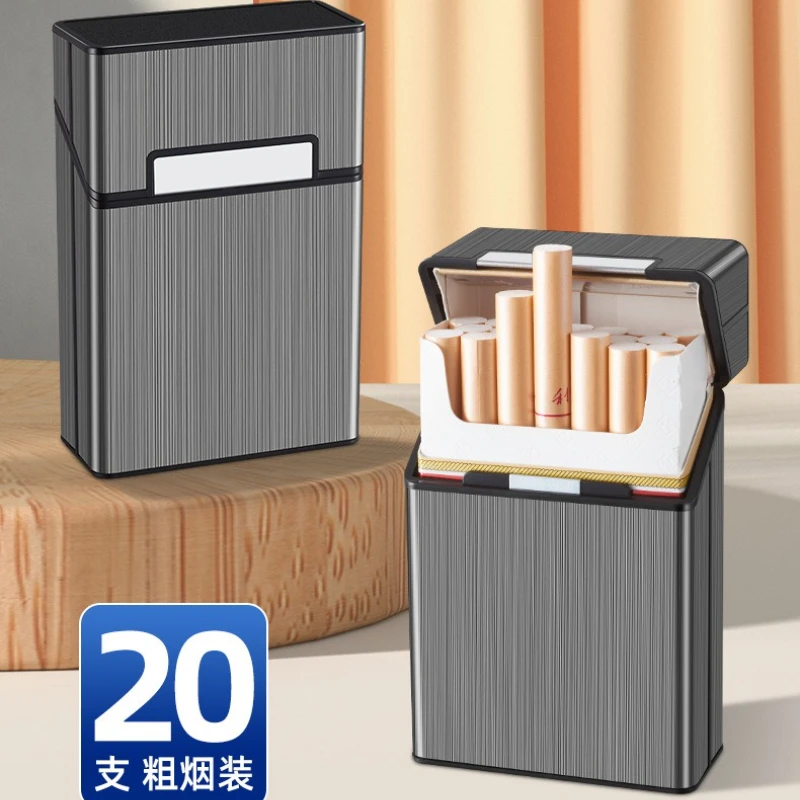 

Pure Cigarette Box 20 Packs Coarse Cigarette Box Anti-pressure and Moisture-proof Portable Sealed Cigarette Box for Men