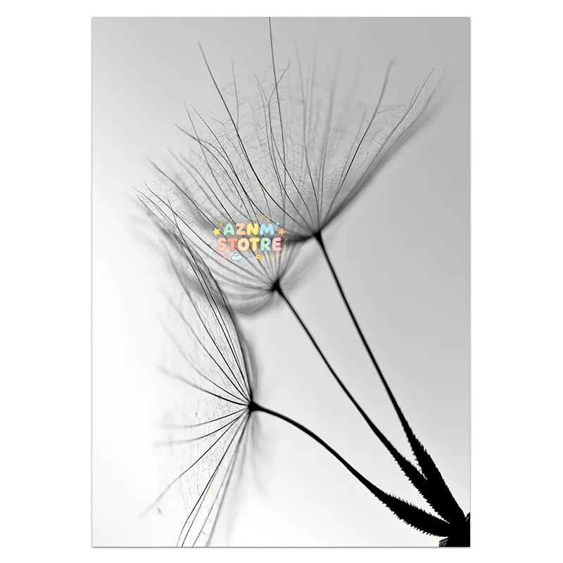 Black White Dandelion Flower Wall Art Prints And Poster Nordic Living Room Wall Art Decorative Canvas Paintings For Home Deco