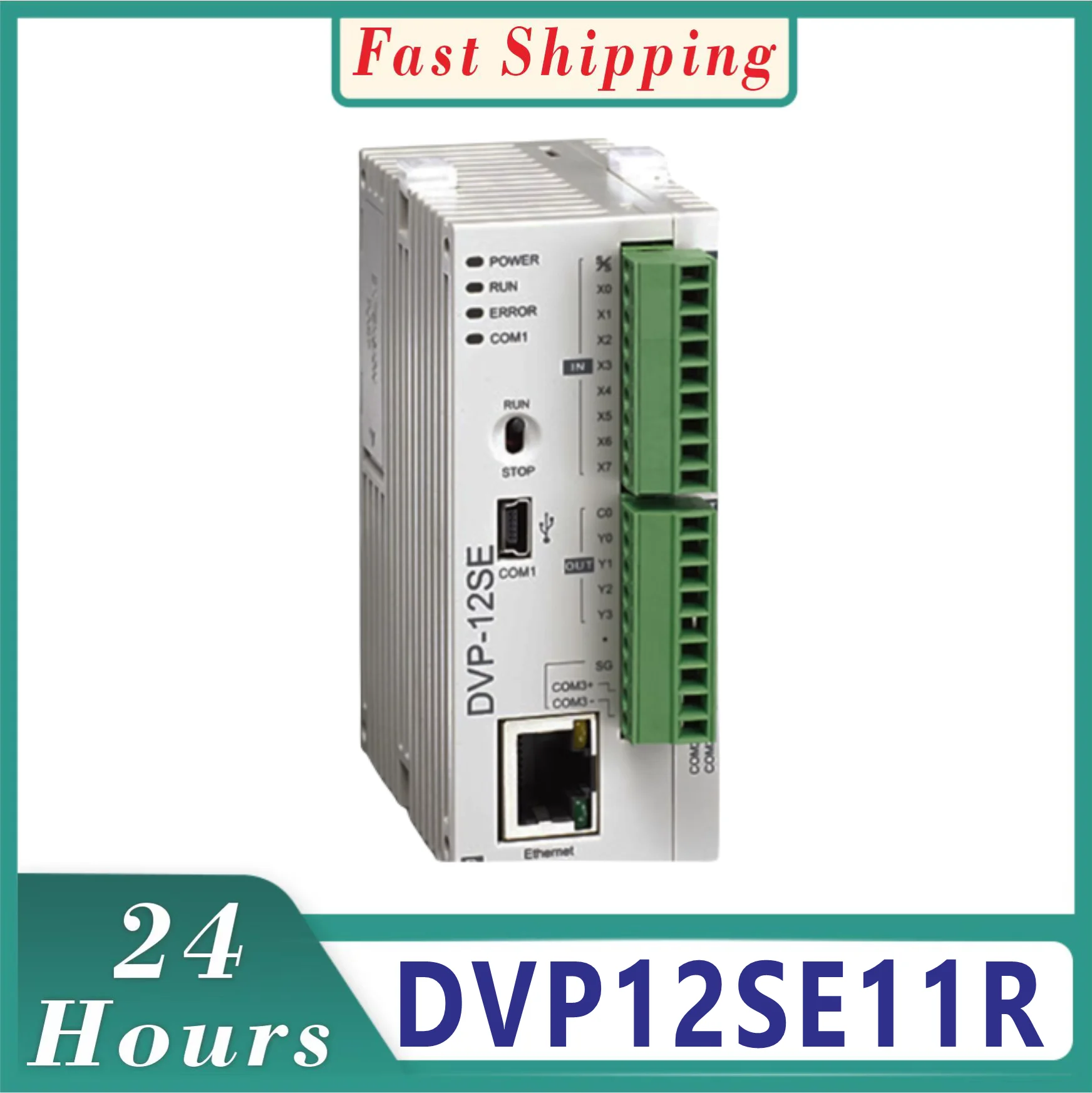 دلتا PLC تحكم للبرمجة ، وحدة الطاقة الأصلية ، DVP16SM11N DVP12SE11R