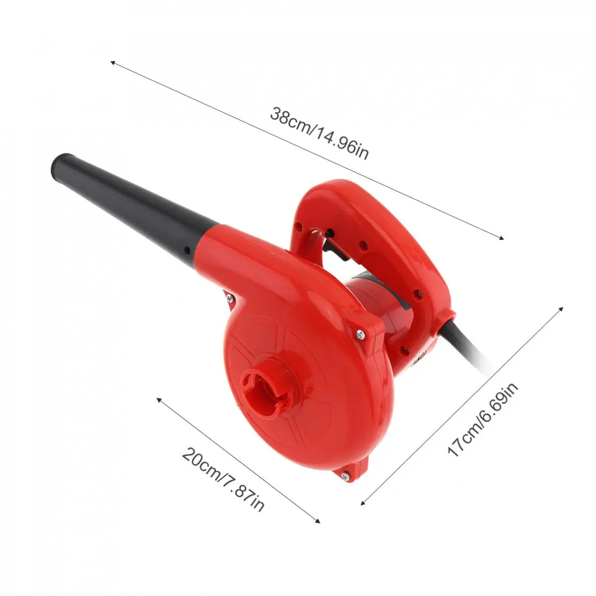 220V Small Blower 600W 16000rpm Electric Blower Dust Collector Electric Tool with Suction Head and Bag for Removing Dust