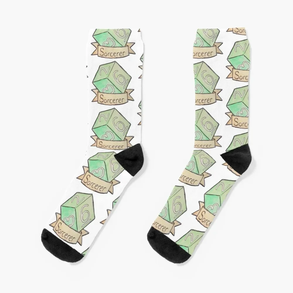 D&D Sorcerer Hit Dice Socks hiking with print Socks For Women Men's