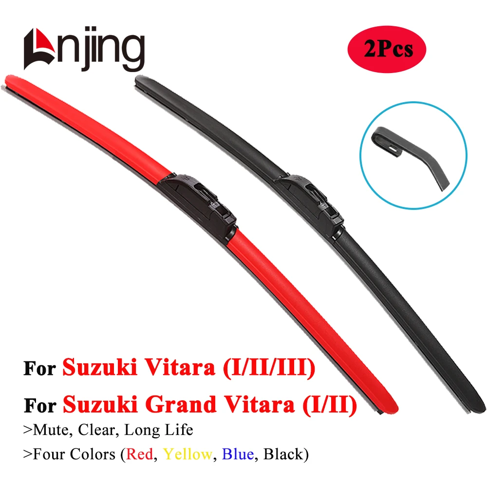 

LNJING Colorful Wiper Blades For Suzuki Grand Vitara Escudo Sidekick 1988 1990 1998 2000 2005 2008 2010 2015 2018 2020 2021 2022