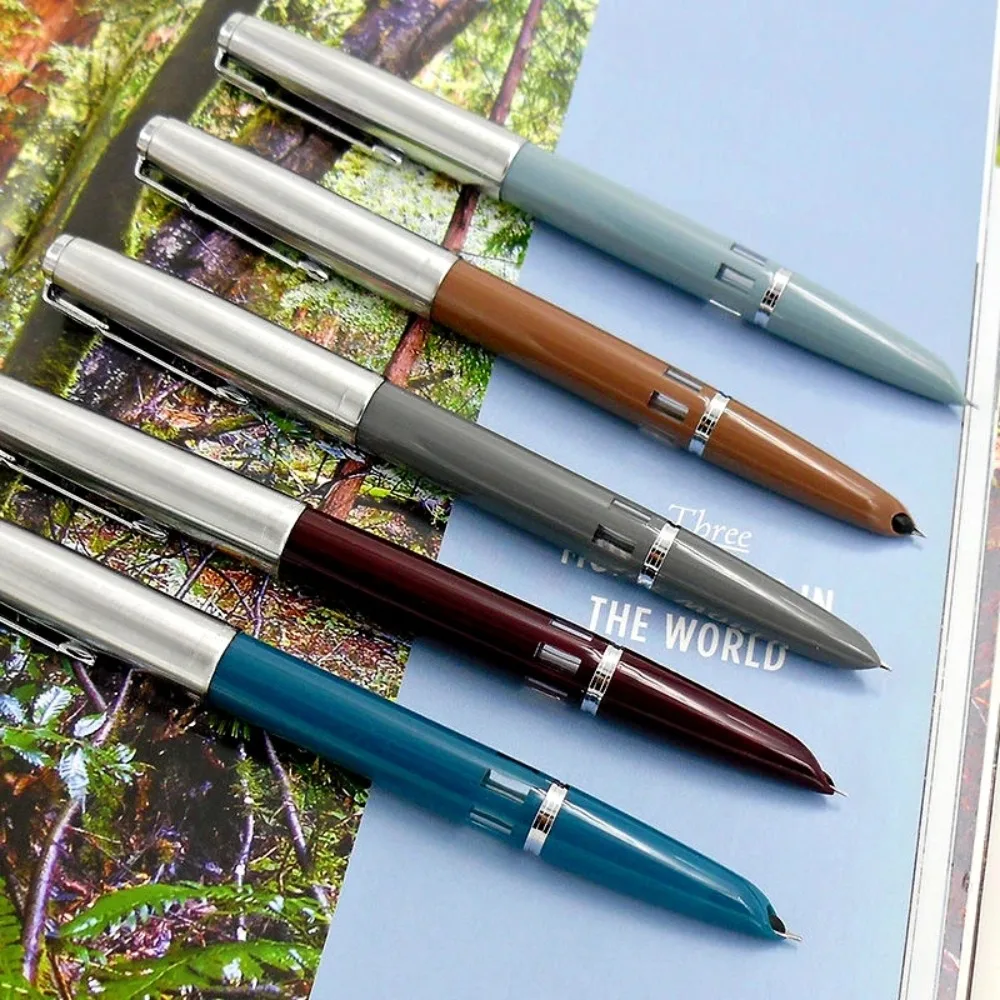 For Wingsung 601 Fountain Pen - Press Vacuum Piston Filling, Visible Ink,EF/F Nib,School Office Stationery Supplies,Writing Gift