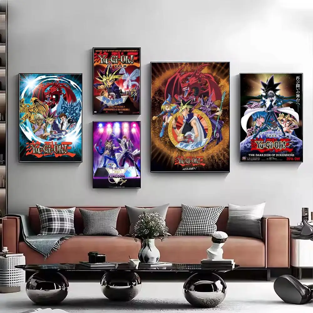 Anime Y-Yu-Gi-Oh Poster HD Decorative Wall Art Aesthetic Home Decor for Living Room Bedroom Café Office Modern Stylish Gift