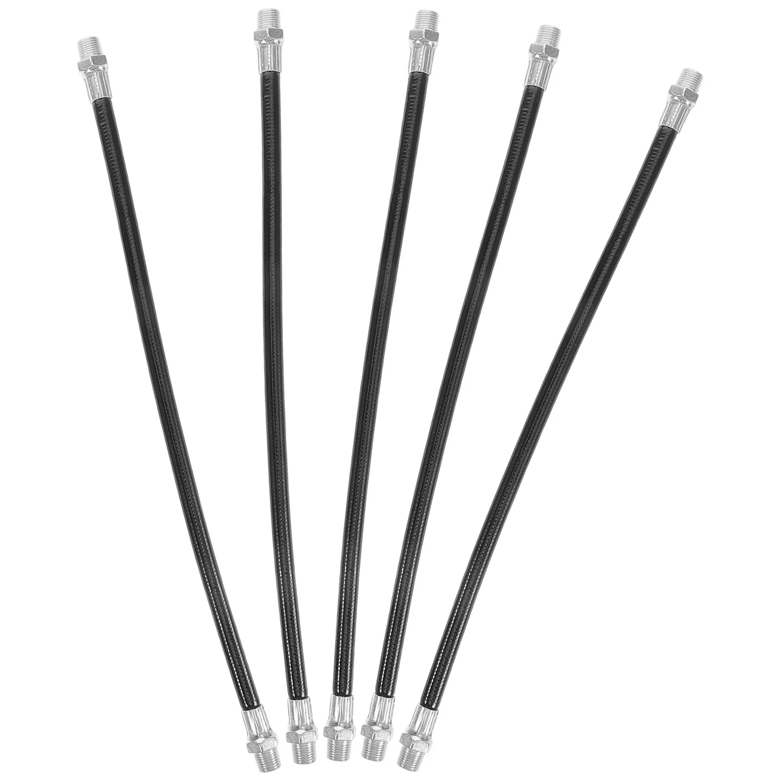 

5pcs Heavy Duty Hose Flex Extension Hose Manual Grease Tubes Durable Plastic Metal Automotive Lubrication Tool Leakproof High