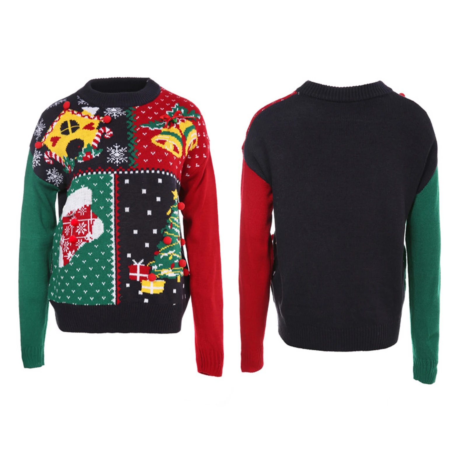 

Женская рождественская трикотажная одежда, 4 размера на выбор, S/M/L/XL, для женщин, официальная, повседневная, вечерние, мяч