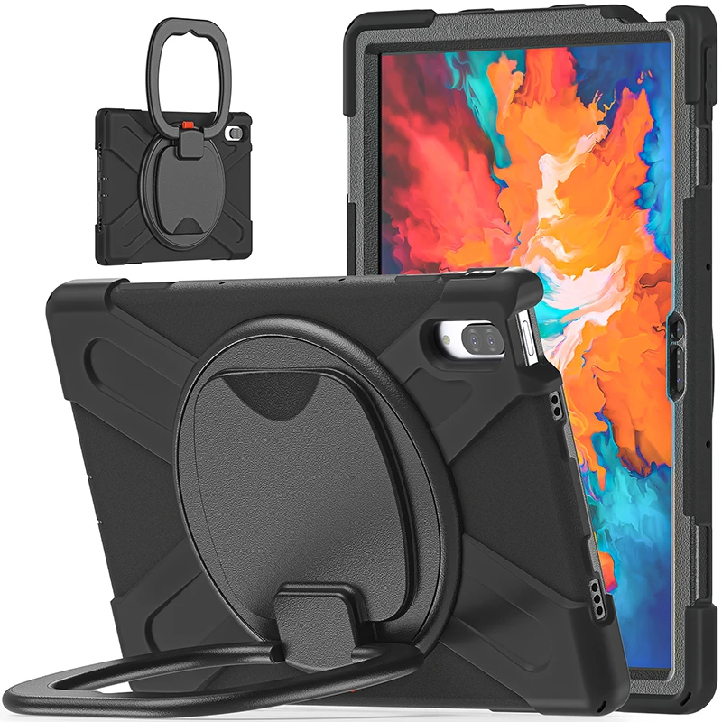 

Case For Lenovo Tab Xiaoxin Pad Pro 11.5 2020 2021 TBJ706F TBJ716F Tablet Case Stand Holder Shoulder Strap 360 Rotation Cover