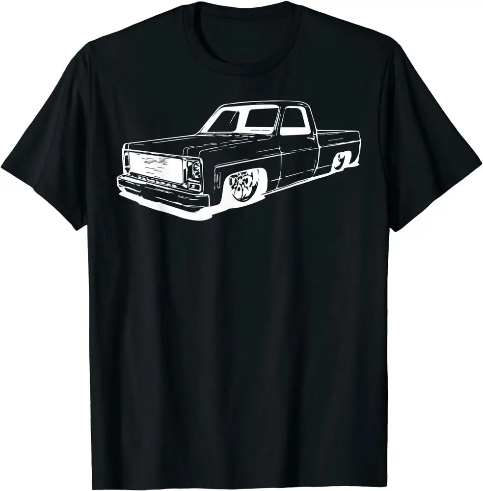 Vintage 73-87 Mini C10 Truck Slammed Graphic T-Shirt For Men Clothing Women Short Sleeve Tees Vintage High Quality 100%Cotton