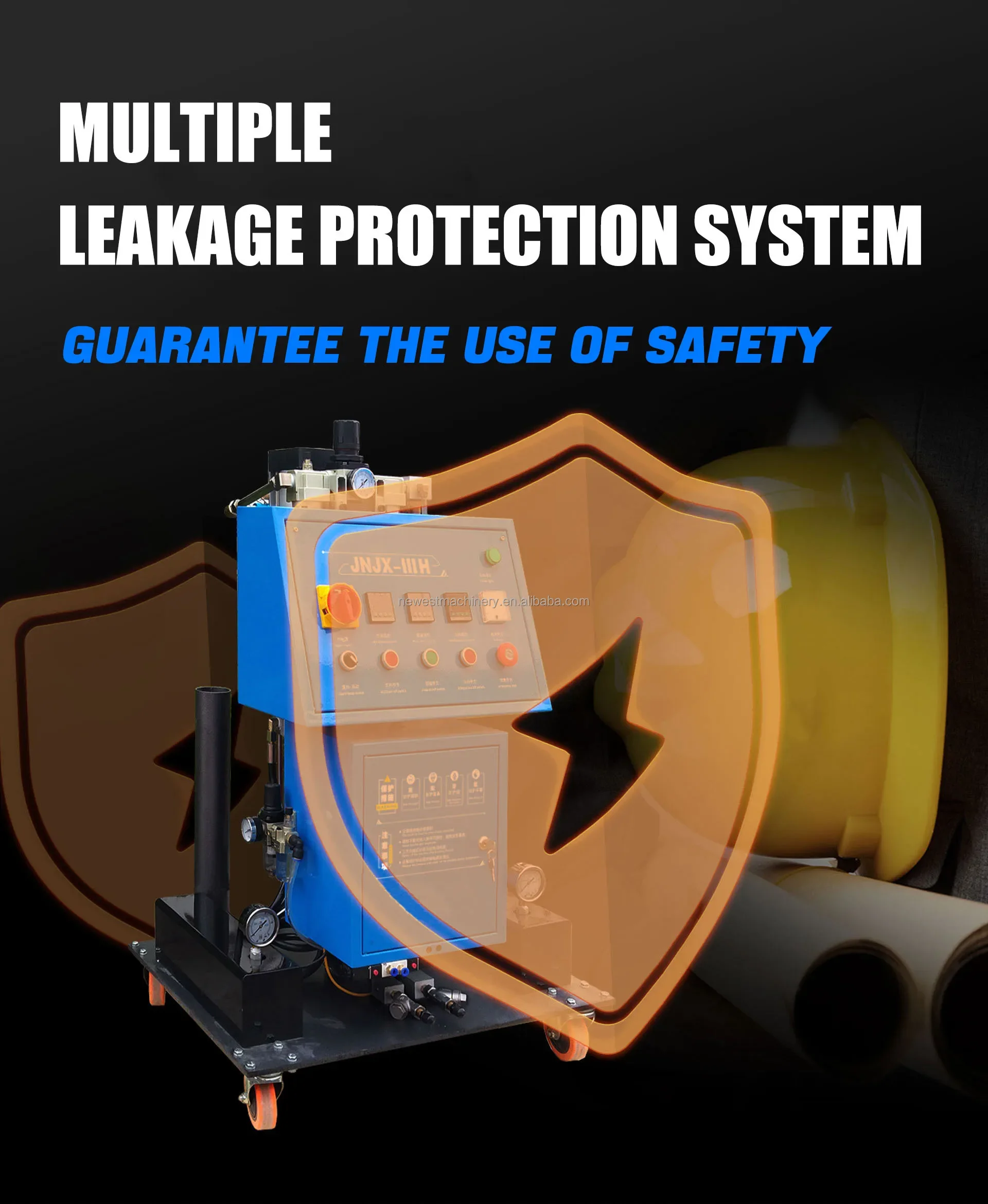 Picture 7: Customized Upgraded Portable Pneumatic PU Polyurethane Foam Spray Insulation Machine For Waterproofing