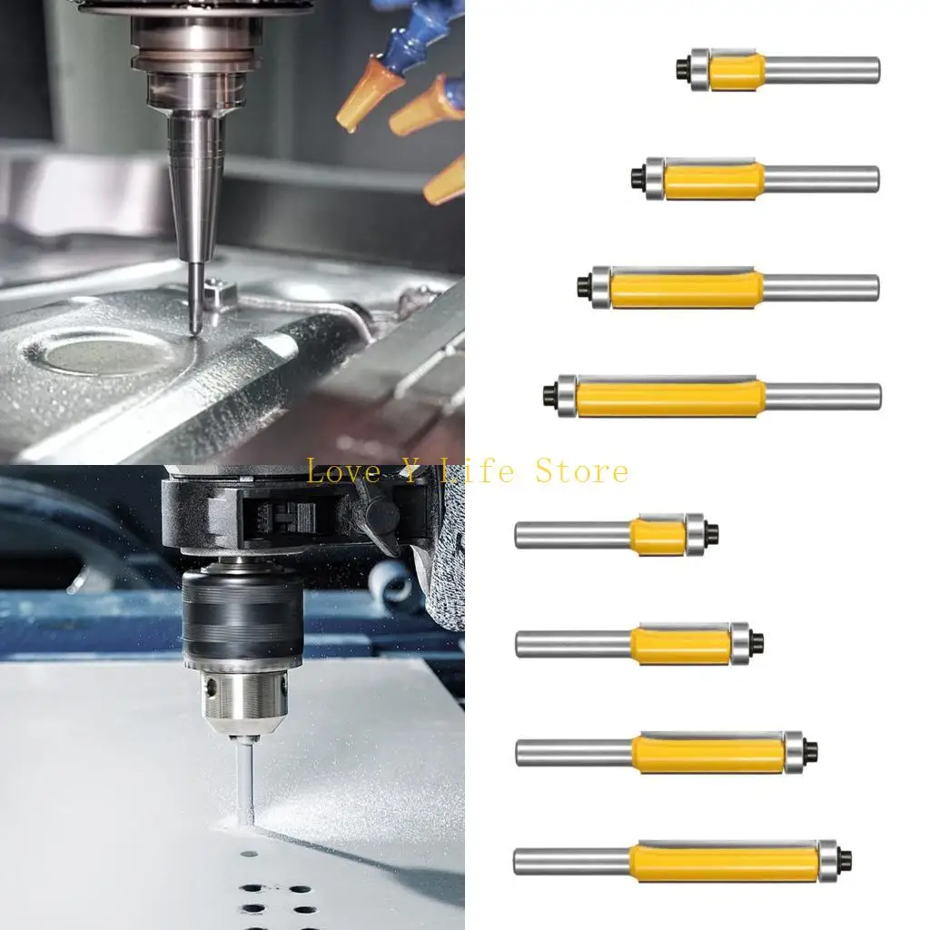 L74C Flush Trim Copy Router Bit 12.7mm Blade 8mm Shaft For Smooth Trimming Plywood Hardwood Woodworking Milling Cutter