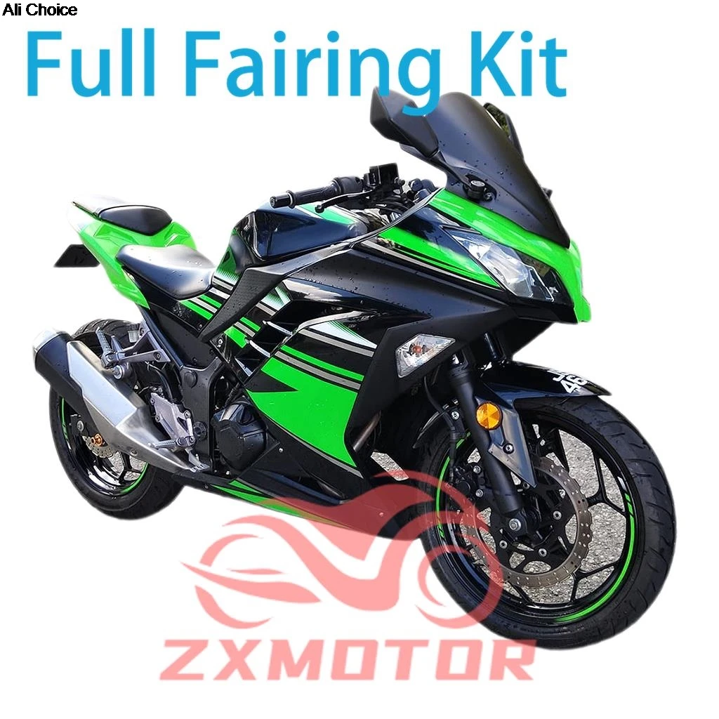 

Подходит для Ninja 300 ZX-3R 13 14 15 16 17, обтекатели кузова мотоцикла EX300R 2013-2017, комплект обтекателя из АБС-пластика