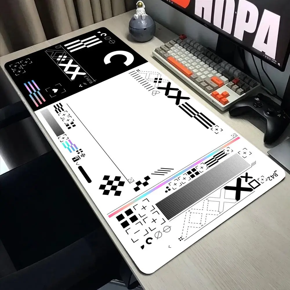 

90x40cm Large Size Mouse Pad Art Desk Pad Printstream Gaming Mice Pad Non-slip Rubber Mat Company Long Table Mats XXL For Csgo