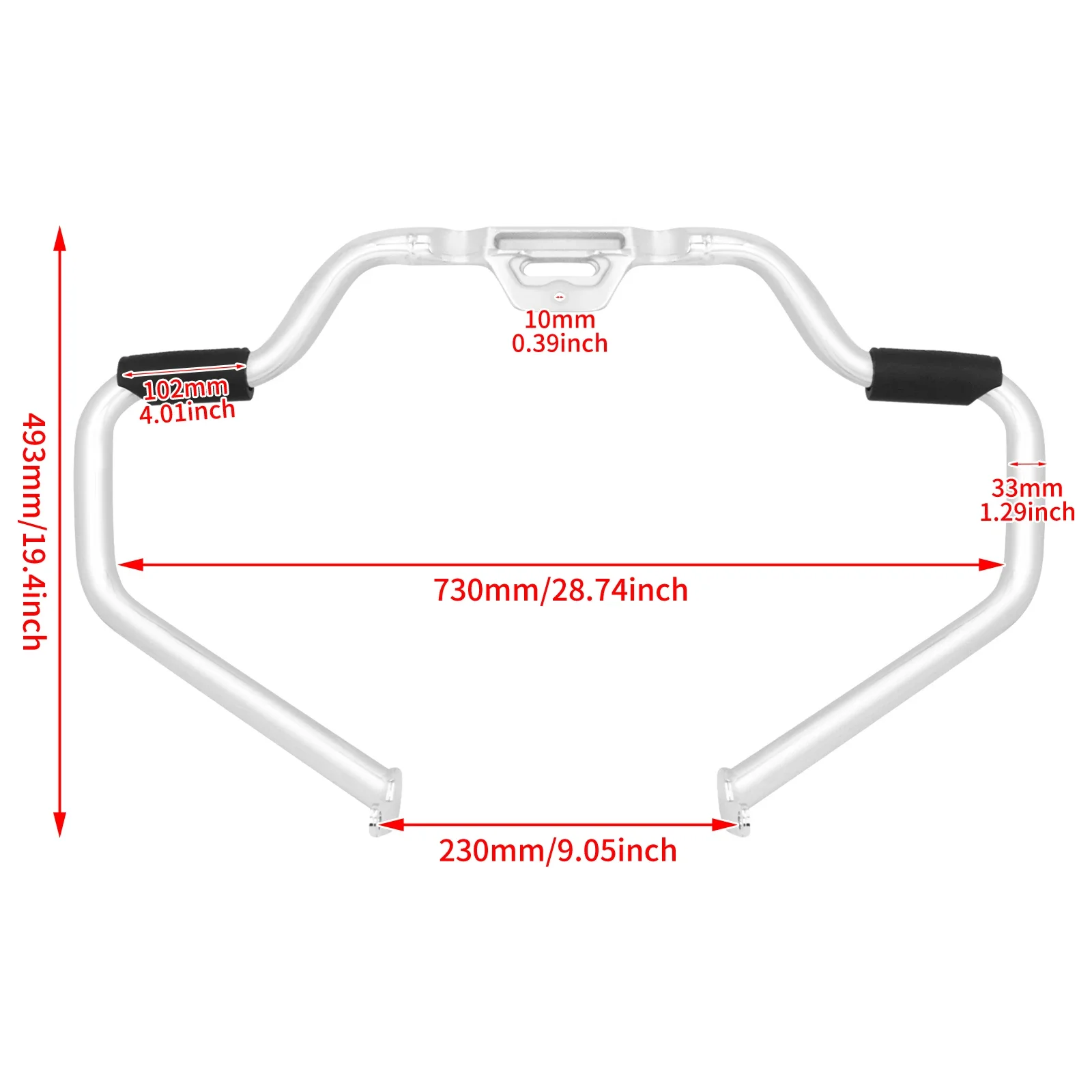 Motorcycle Highway Crash Bar Black/Chrome Engine Guard For Harley Softail Breakout Fat Boy Heritage FLSB FXBB FLSL FLDE 2018-25