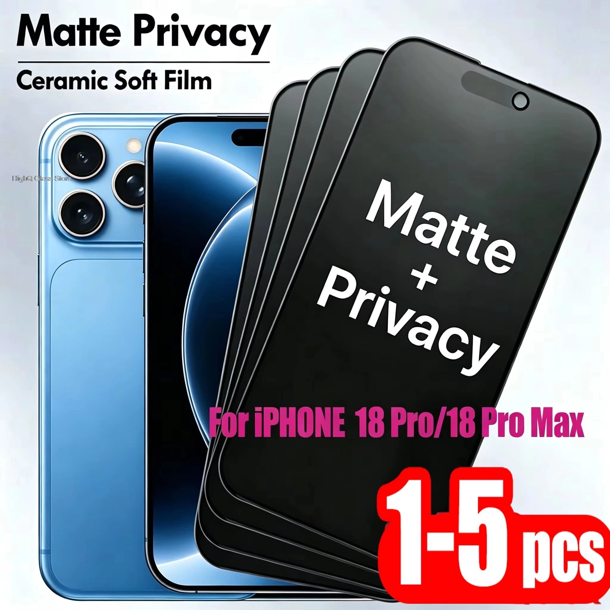 Matte Anti Glare Screen Protector - 아이폰 18, 17 Pro Max, 16,
