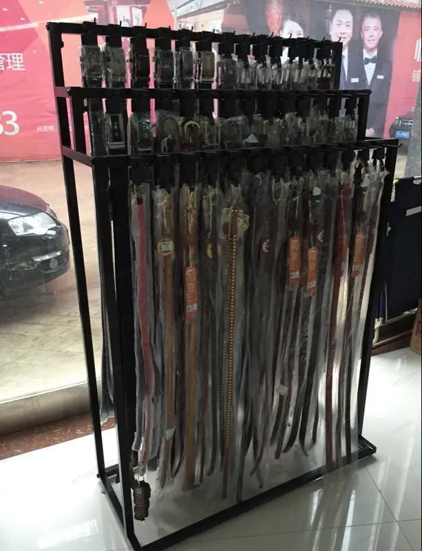 

Напольная стойка для демонстрации аксессуаров - Железная подставка-вешалка для организации и демонстрации ремней, носков