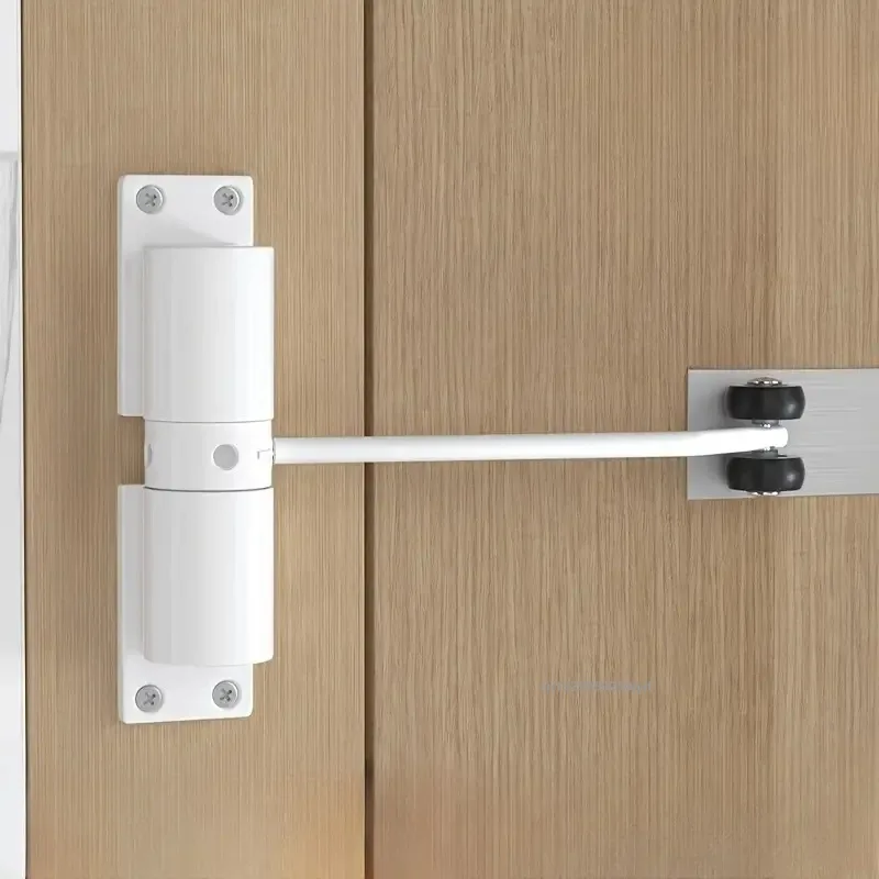 Cierrapuertas automático de metal ajustable, silencioso y duradero