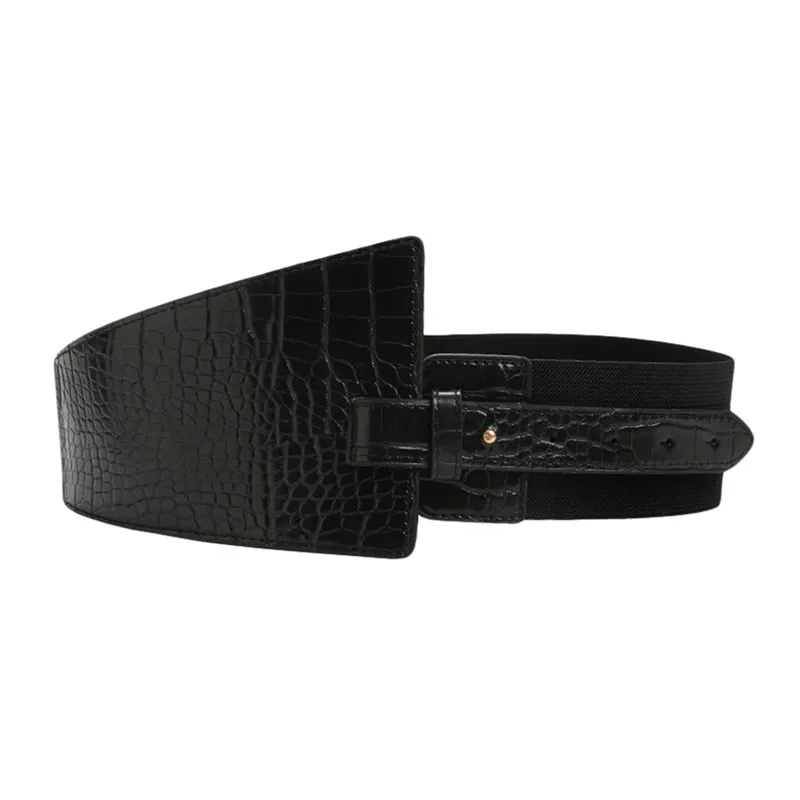 Women\'s runway fashion PU leather bag Cummerbunds female Dress Corsets Waistband Belts decoration wide belt