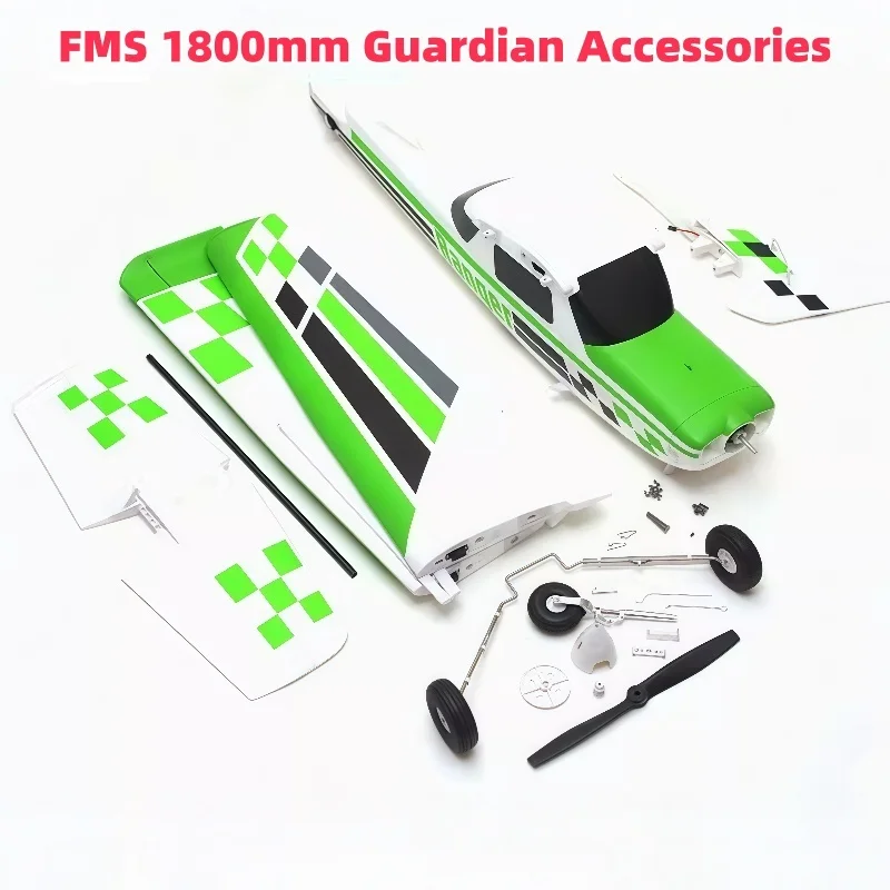 Fms 1800mm accessoires gardien Fuselage aile principale couvercle d'hélice couvercle de nez queue verticale pneu train d'atterrissage Support incliné