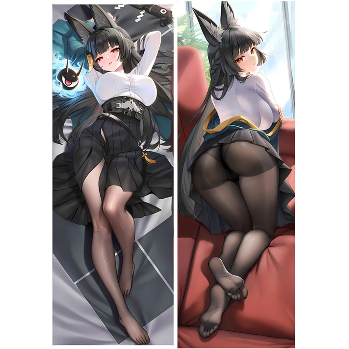 

Hoshimi Miyabi Dakimakura Cover Anime ZZZ Waifu Adult Otaku Long Life Size Hugging Equal Body Pillow Case Double-Sided Print