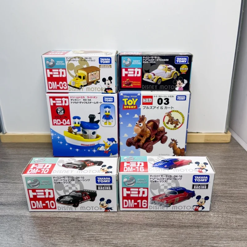 Takara Tomy Tomica Alloy Car Disney Character Vehicle Model Collectible Ornament Desktop Display Toy For Hobbyists