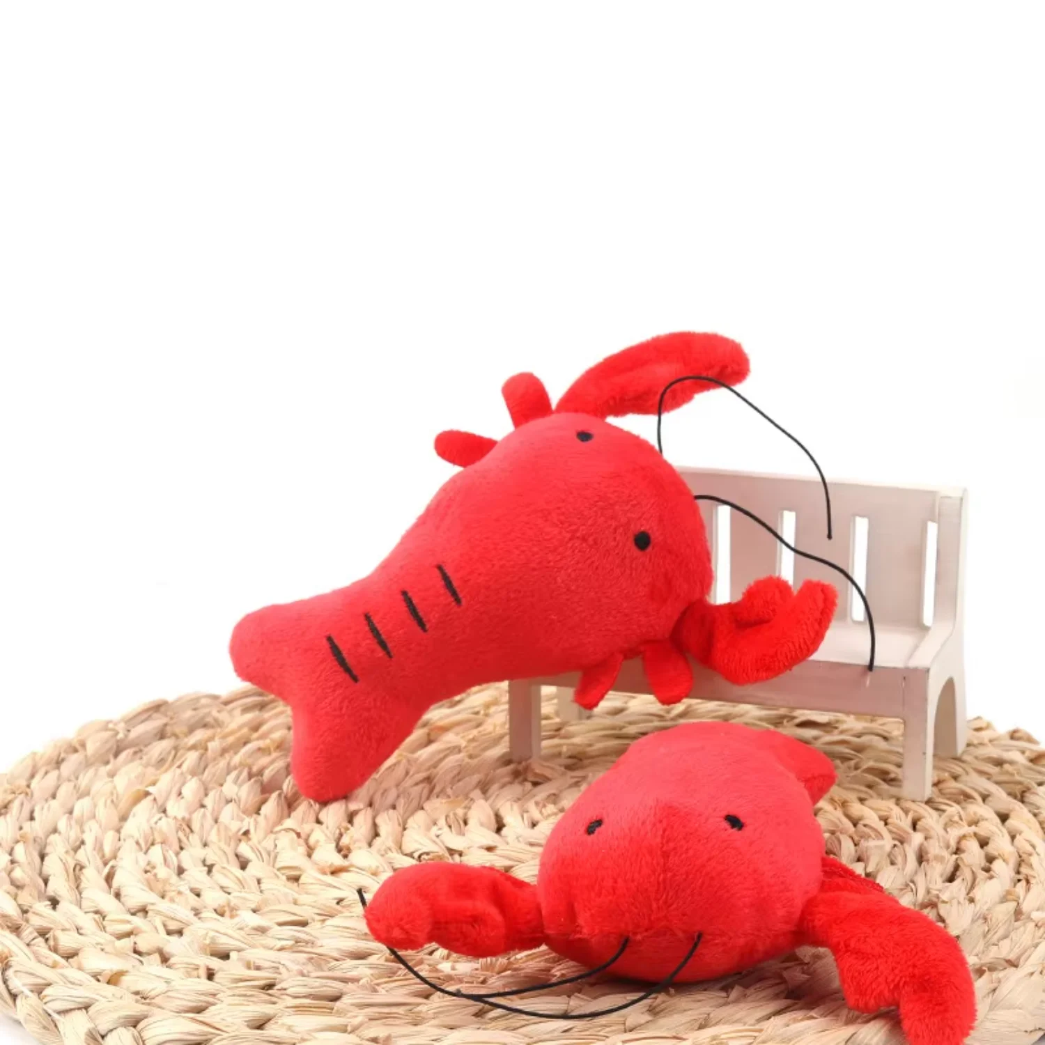 

Dog Toy Lobster Fish Shaped Dog Squeak Chew Toy