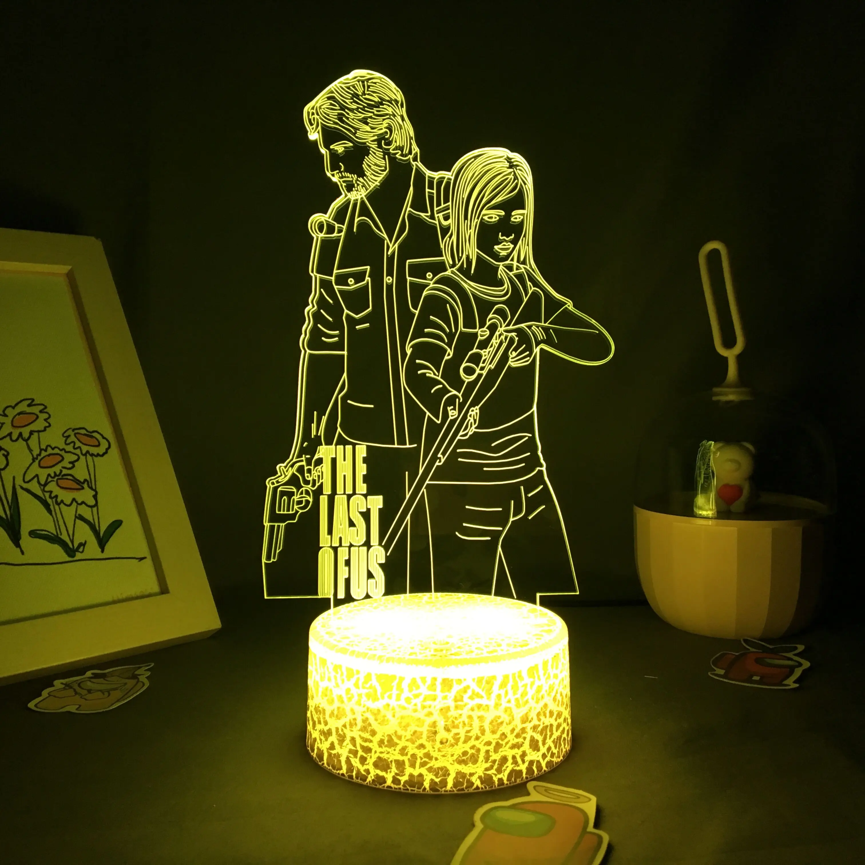 De Laatste Van Ons Spel 3d Led Nachtverlichting Geschenken Voor Vrienden Speelkamertafel Decor Manga Neon Lava Lampen Vriendje Verjaardagscadeaus