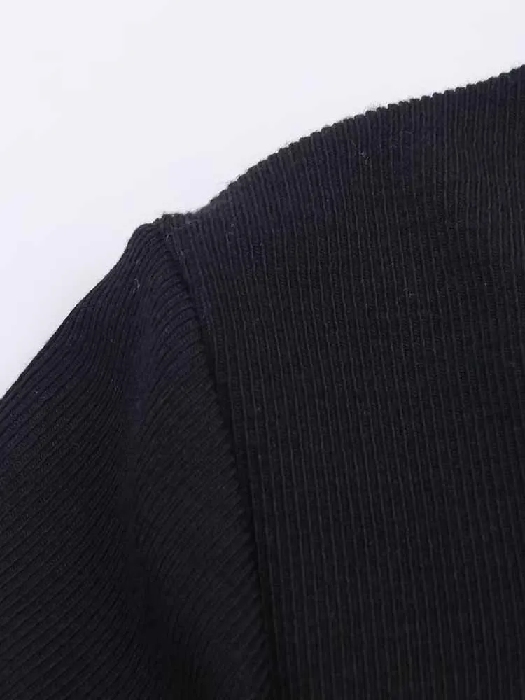 قميص نسائي جديد على الطراز الأوروبي والأمريكي بسيط ومتعدد الاستخدامات وأكمام طويلة للتنحيف ومنع الألوان على الوجهين #4