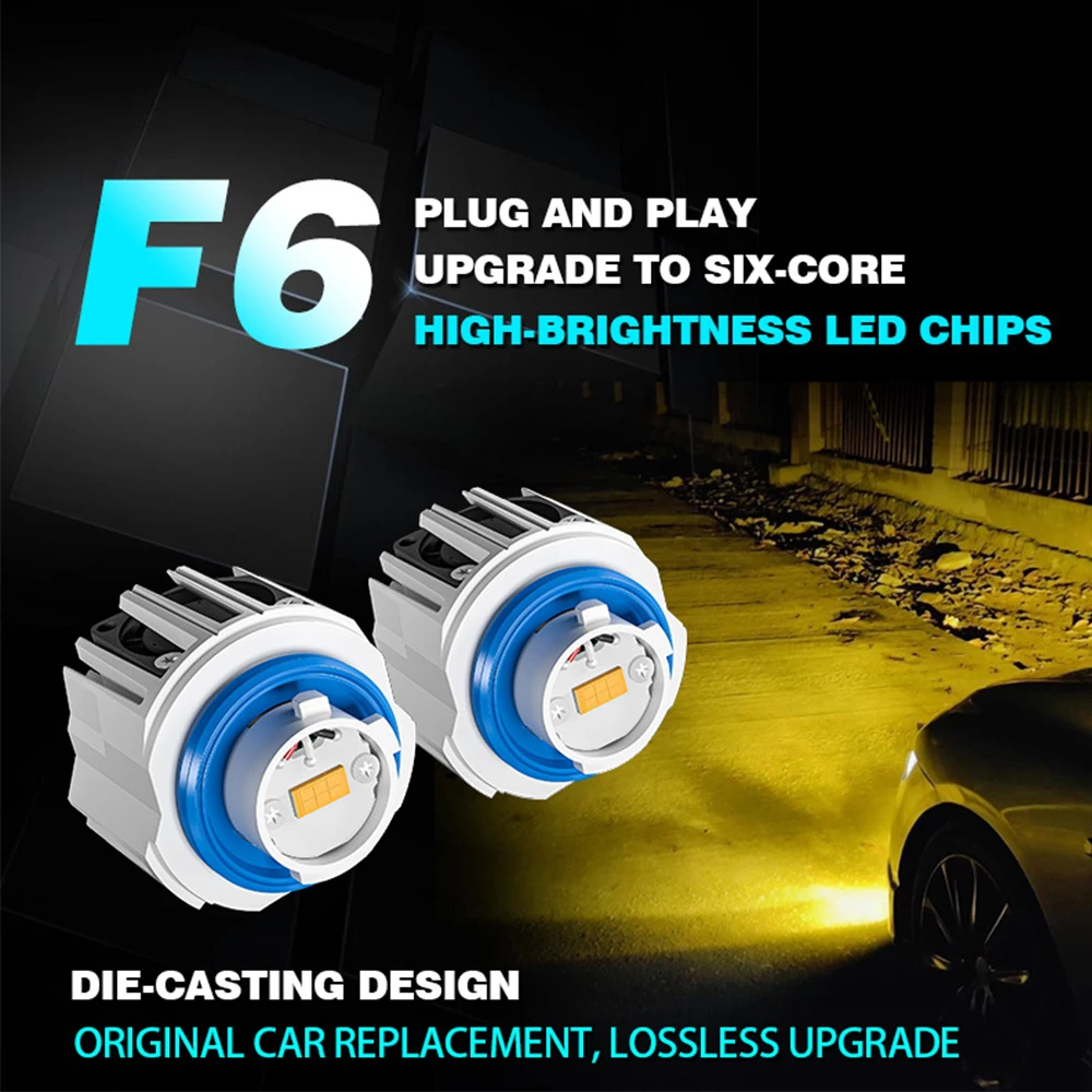 FOR Honda Ridgeline 2021+ L1B LW5B LED Fog Light with Cooling Fan Turbo Dual Color Yellow White Car Driving Lamp view 2