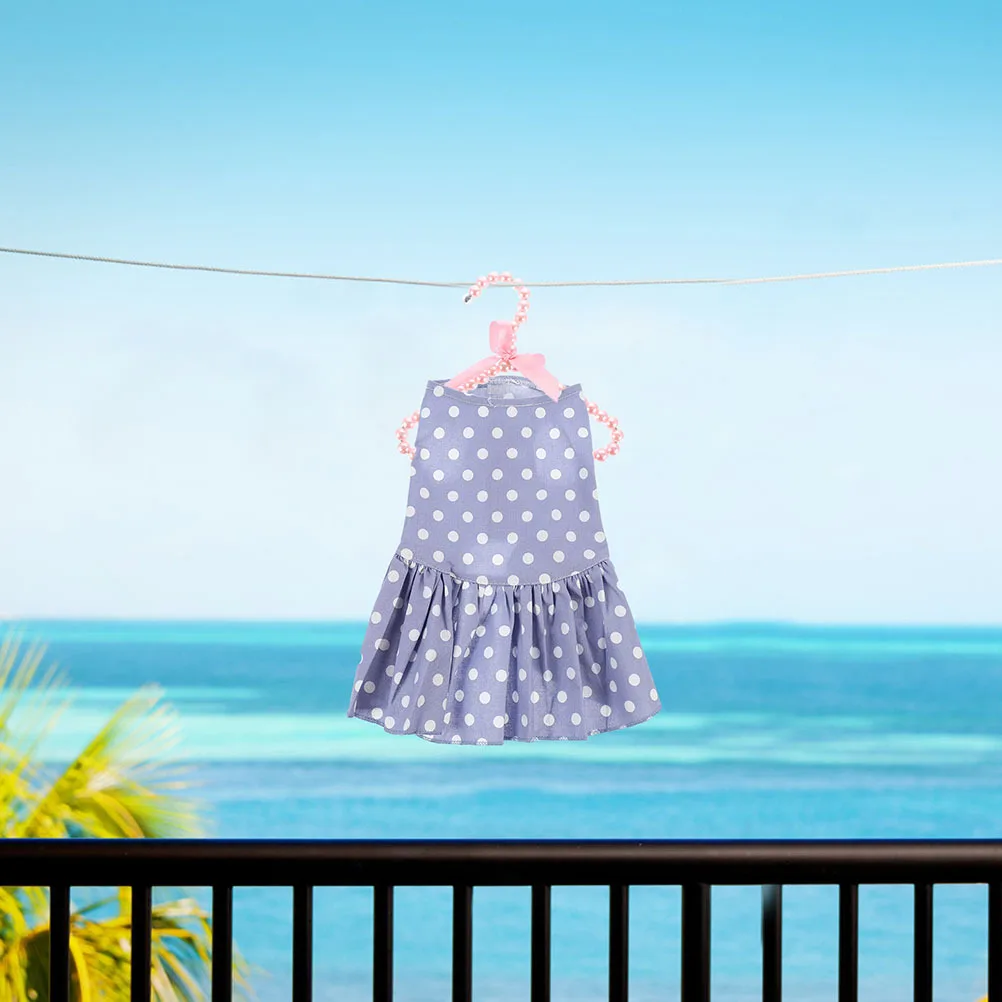 

5Pcs Pearl Hangers Small Delicate Clothes Hangers Clothing Organizer Lightweight Closet