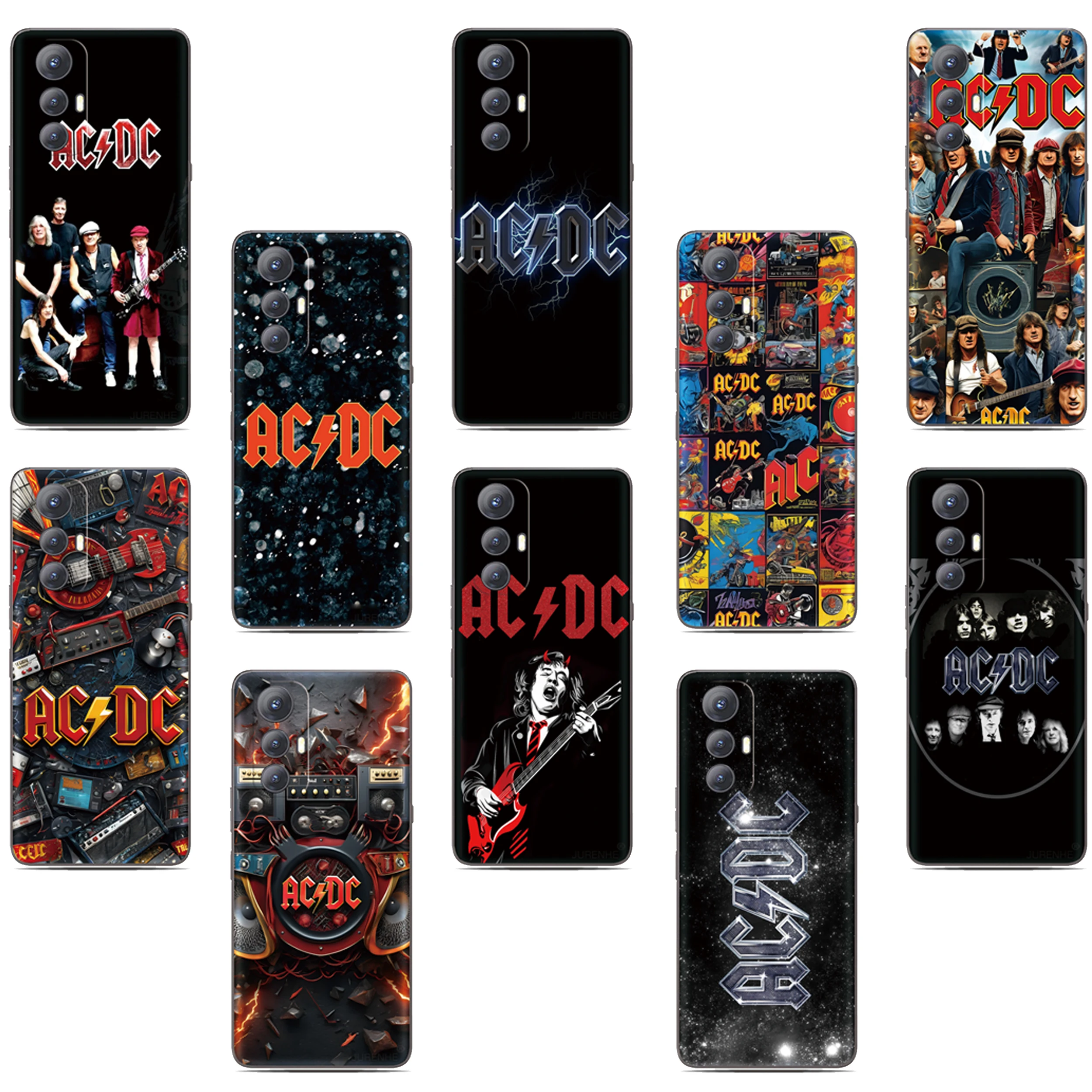 ACDC Image Rock Phone Case For Nokia C32 G42 6.2 7.2 G21 C21 C01 G11 Plus C12 C31 C02 G22 G20 G10 C10 C20 8 C3 Custom Cover