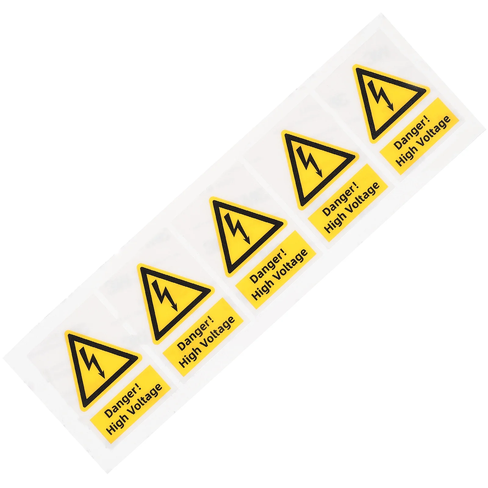 

5pcs High Warning Labels 60x44mm Safety Stickers Electric Signs Waterproof Traffic Caution High Voltage Stickers Symbols