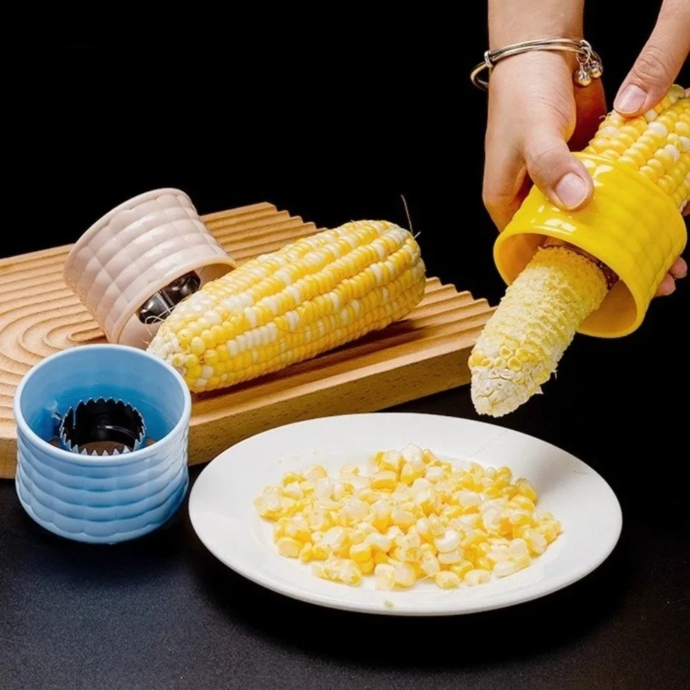 

Fruit Vegetable Tool Rotating Corn Planer Manual Stainless Steel Corn Kernel Separator Efficient Corn Peeler Cooking
