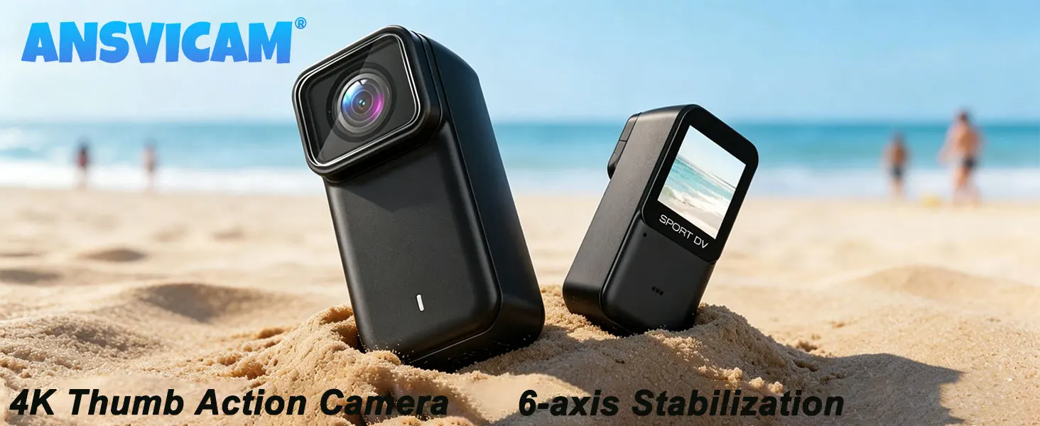 Mini Action Camera 4k Hd Wifi With 6-axis Stabilization Wearable_voghion.com