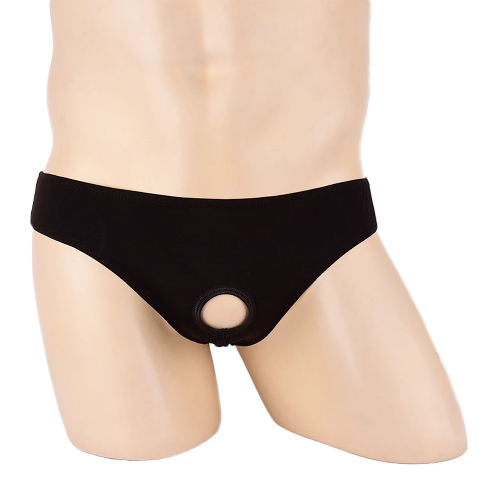 

Удобные модные трусы, мужские трусы из ледяного шелка, легкие быстросохнущие трусы с низкой посадкой и открытой промежностью, дышащие трусы