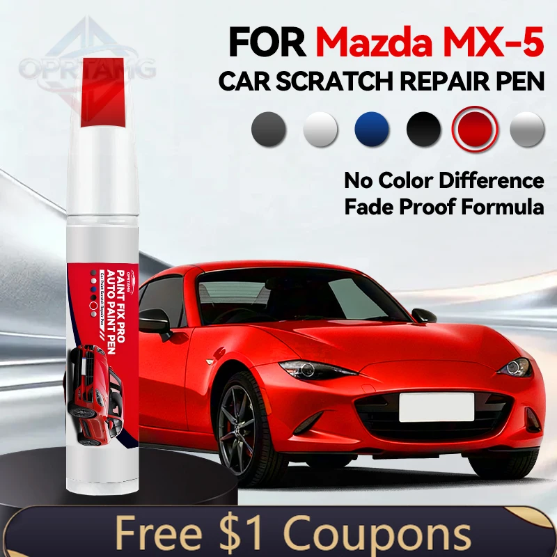 Caneta de Retoque de Pintura Automotiva para Mazda MX-5 - Acessório Essencial para Reparo de Arranhões em Carros