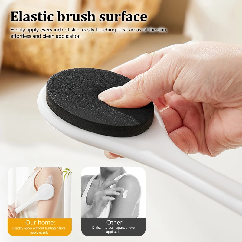 Soft Body Scrubber Shower Exfoliating Scrubs Long Handle Bath Brush Exfoliator Skin Massager Cleaning Brush Bathroom Accessories