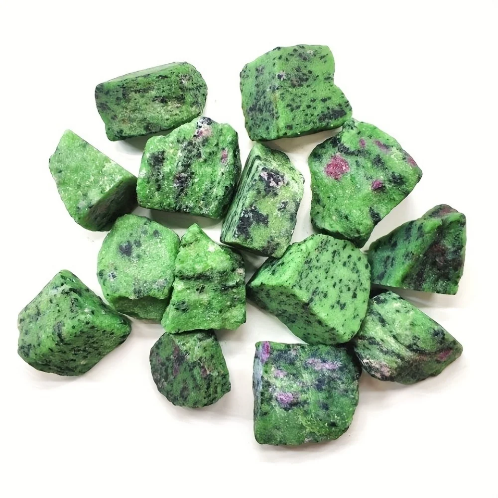 Natural Red Green Raw Stones Crystal DIY Handcraft for Home Decoration Fish Tank Aquarium Terrarium Vase Filler Festival Gift