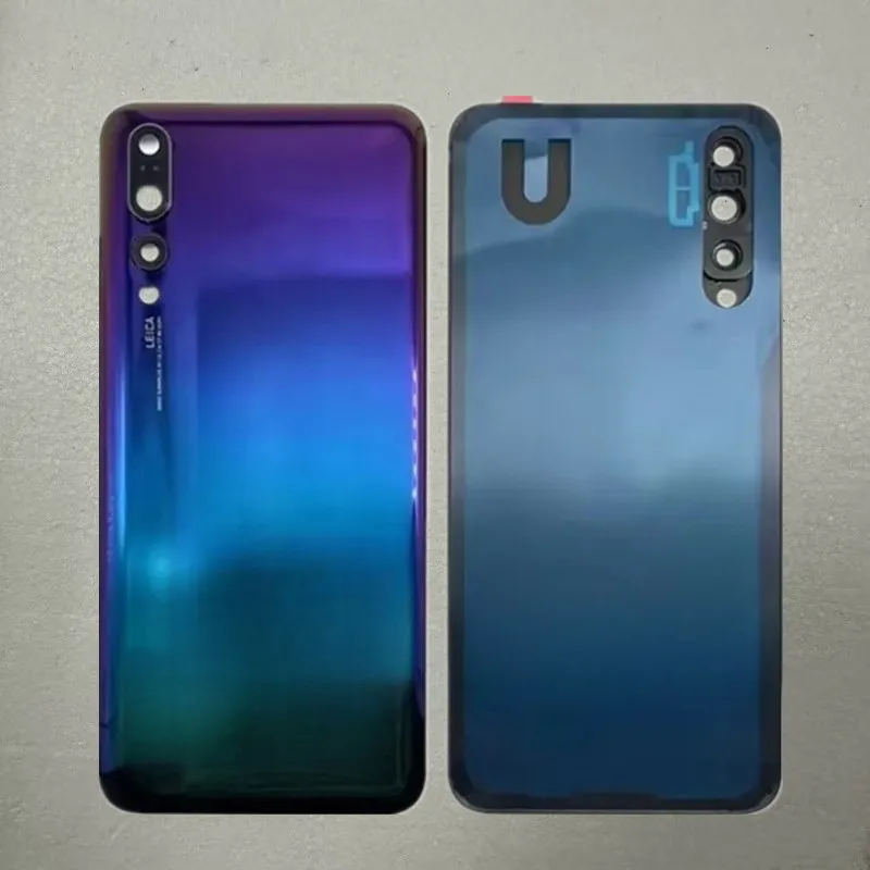 Cubierta Trasera de Vidrio para Batería + Lente de Cámara y Sensor para Huawei P20 Pro CLT-L09 CLT-L29