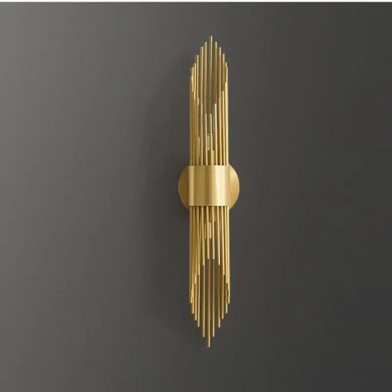 Foyer Large matte Black/gold G9 LED Wall Lamp Bedroom sconce Hallway Living Room garden Industrial Lighting hotel wall fixtures