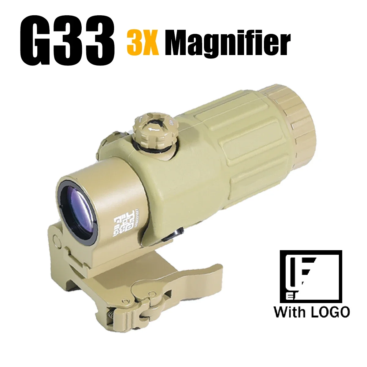 NONE 3X 5X Lupe Serie G33/G43/G45 Klappbare Seite Flip Lupen Jagd Combo Scopes Jagd Anblick verstärken W/Original Markierungen 3