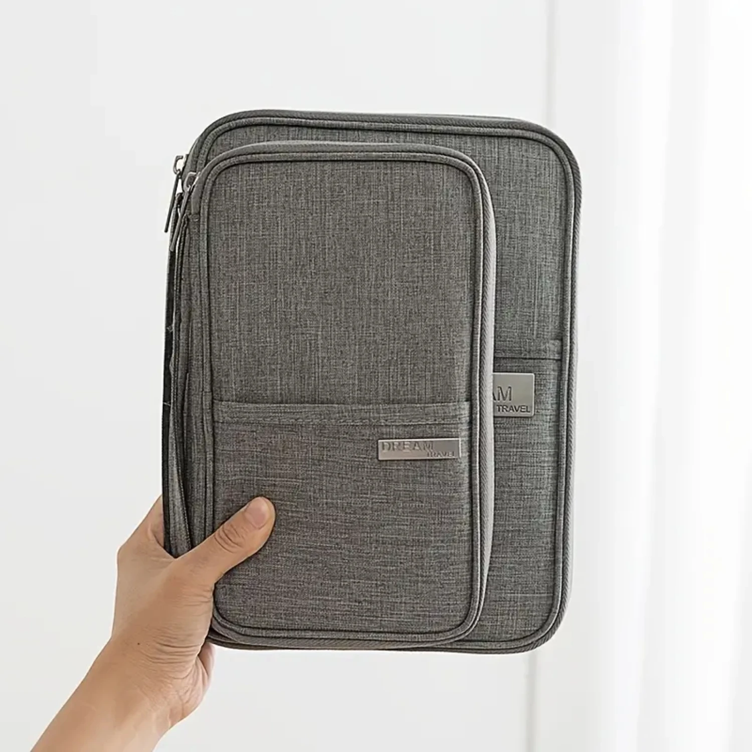 

Document Storage Bag Large-capacity Multi-function Bill Clip Passport Protective Sleeve Storage Bag Card Bag Wallet Portable Hom