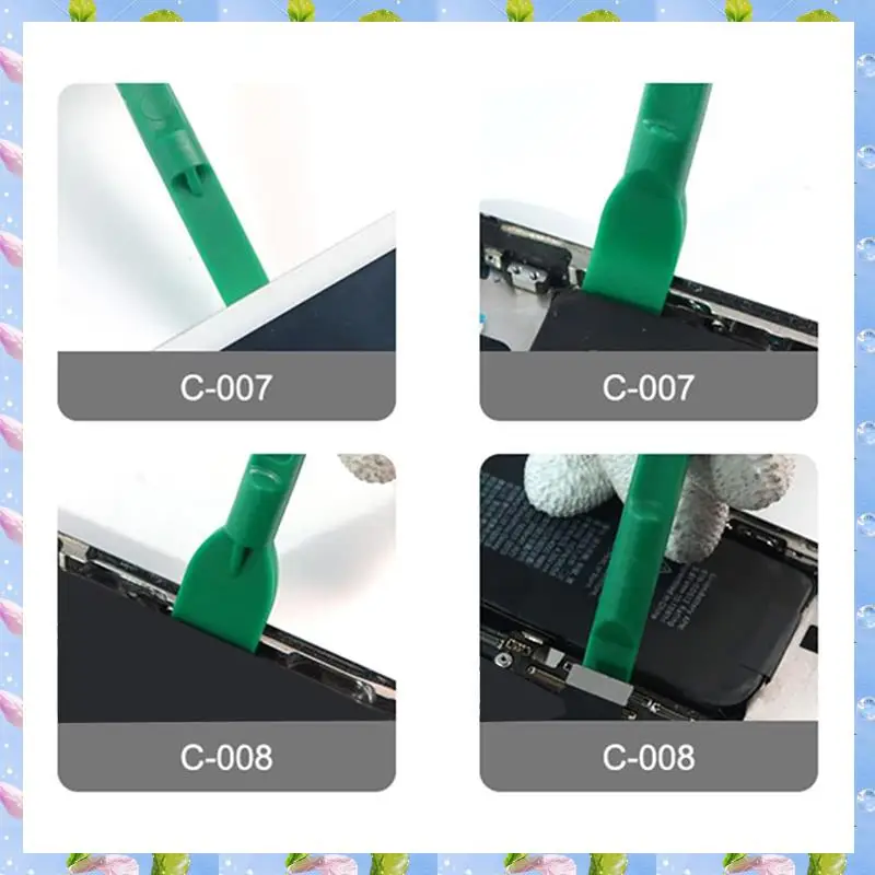 Smartwave-10 In 1 Double Head Plastic Pry Opening Tool Spudger For Mobile Phone Laptop PC Assemble Disassemble Phone Repair Tool