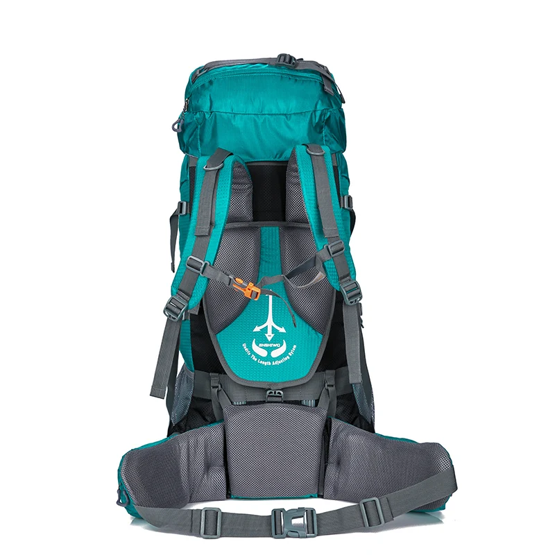 Imagem -03 - Big Nylon Outdoor Mochilas Desporto Travel Bolsa Liga de Alumínio Suporte Super Leve Camping Caminhadas 1.65kg 80l