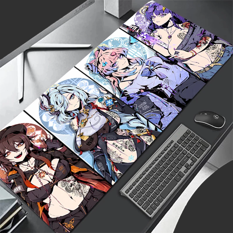 

Large Size Mousepad Devil Oni Mask Fashion Gaming Mousepads 800x300 Computer Mouse Mat Desk Pads For PC Keyboard Mats Table Rug