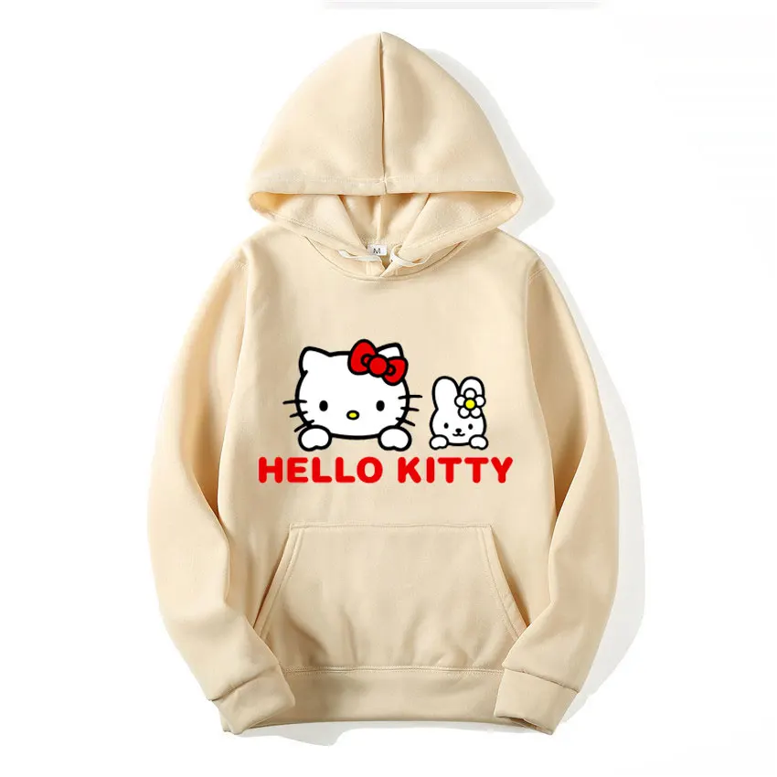 Sanrio Hello Kitty Women\'s Hoodie Sweatshirt Spring and Autumn New Fashion Cartoon 3D Printing Cute Clothes 2000s y2k Women\'s To