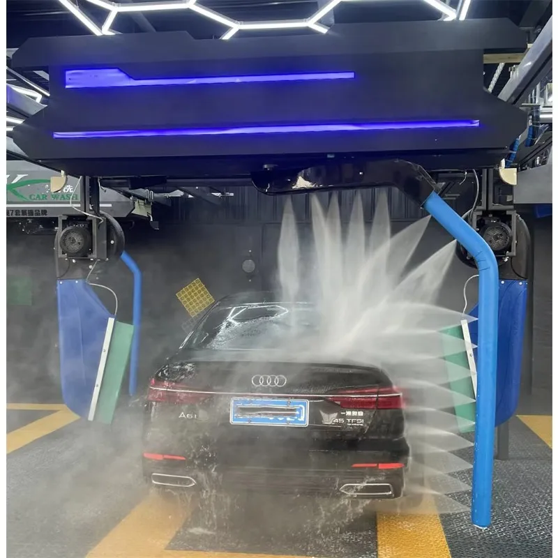 Commercial 24H Unmanned Touchless Car Wash Machine, 360° Surround High‑Pressure Non‑Contact Car Washing Equipment
