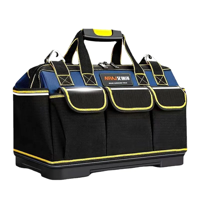 Multifunctional Tool Bag 1680D Oxford Cloth Large Capacity Tool Organizer Bags Waterproof Portable Hand Tools Case Electrician