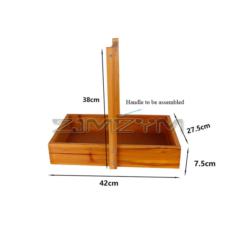 Cesta de transporte de madera, organizador de madera, Caddy de almacenamiento, bandeja de laboratorio de ciencia con asa para instrumentos de laboratorio, equipo de laboratorio, aula, ящик