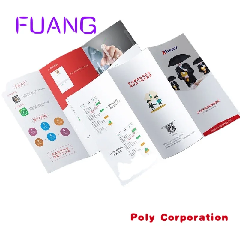 Custom  Custom High Quality Multiple Sizes Advertising Promotional Color Folded Flyer Brochure Leaflet Printing